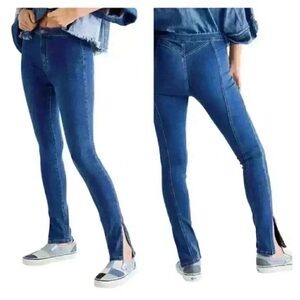 We The Free Riley Slit Dark Blue Skinny Jeans Sz 26